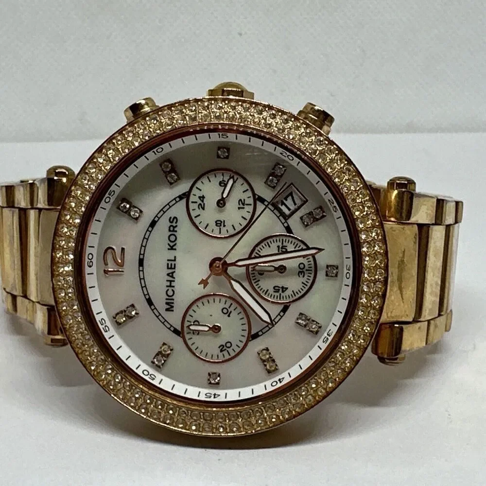 Michael Kors Parker MK5491 Women's Gold Stainless Steel Analog Dial Watch NUL32